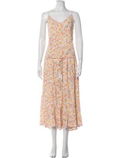 Pre-owned Cynthia Rowley Floral Print Skirt Set In Multi