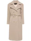 Cynthia Rowley Fuzzy Trench Coat In Neutrals