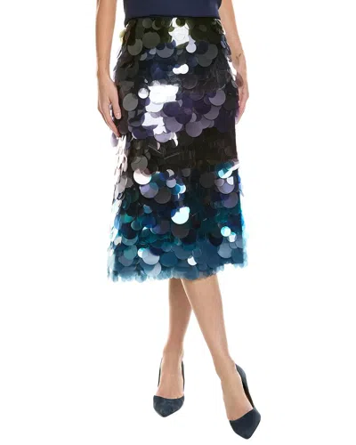 CYNTHIA ROWLEY CYNTHIA ROWLEY GRADIENT PAILLETTE MIDI SKIRT