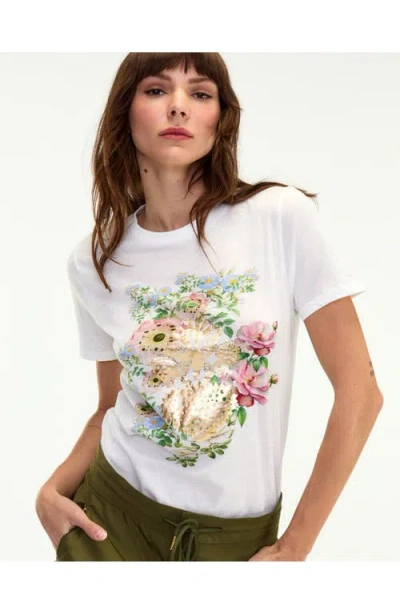Cynthia Rowley Heart Of Gold Tee In White