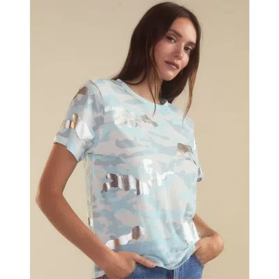 Cynthia Rowley In Plain Sight Tee In Blue Camo
