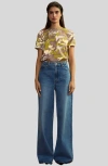Cynthia Rowley In Plain Sight Tee In Pink Camo