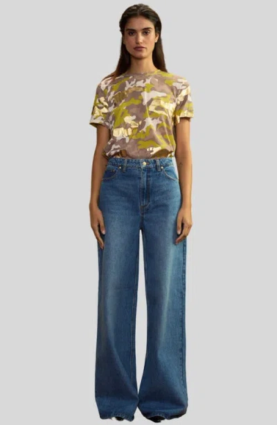 Cynthia Rowley In Plain Sight Tee In Pink Camo