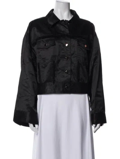 Pre-owned Cynthia Rowley Jacket In Black