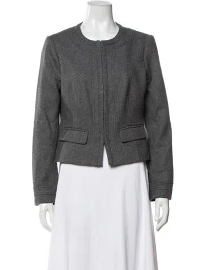 Pre-owned Cynthia Rowley Jacket In Gray