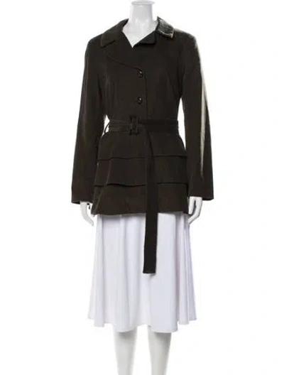 Pre-owned Cynthia Rowley Jacket In Green