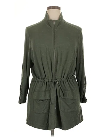 Pre-owned Cynthia Rowley Jacket In Green