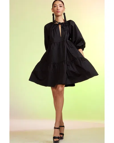 Cynthia Rowley Kasbah Tiered Dress In Black