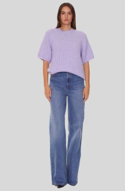 Cynthia Rowley Kendal Knit Sweater In Lavender