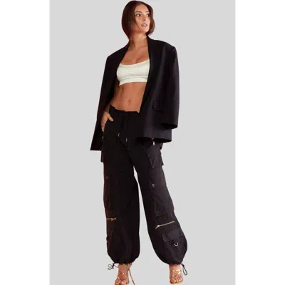 Cynthia Rowley Kim Cargo Pant In Black