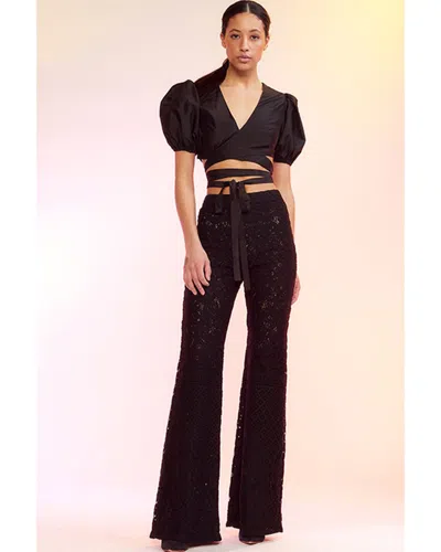 Cynthia Rowley Lace Pant In Black