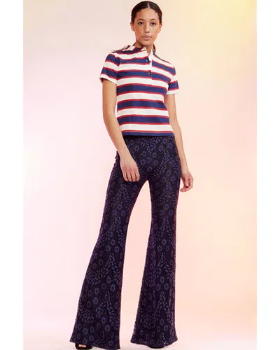 Cynthia Rowley Lace Pant In Blue