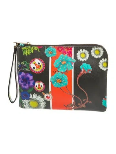 Pre-owned Cynthia Rowley Leather Clutch In Black