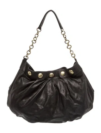 Pre-owned Cynthia Rowley Leather Evening Bag In Black