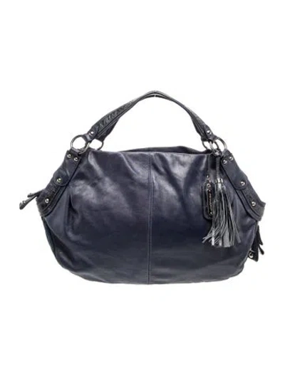 Pre-owned Cynthia Rowley Leather Hobo In Blue