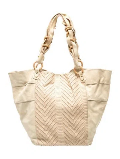 Pre-owned Cynthia Rowley Leather Hobo In Neutrals