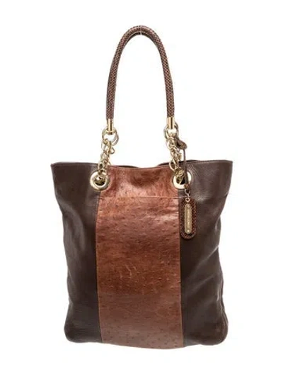Pre-owned Cynthia Rowley Leather Shoulder Bag In Brown