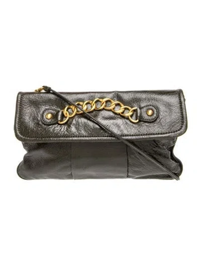 Pre-owned Cynthia Rowley Leather Shoulder Bag In Gray