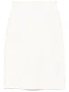 Cynthia Rowley Leather Skirt In Neutrals