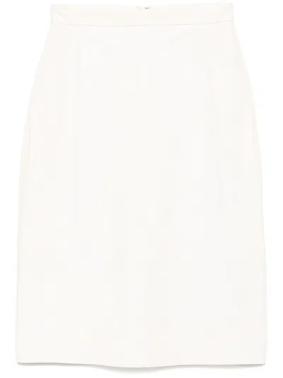 Cynthia Rowley Leather Skirt In Neutrals