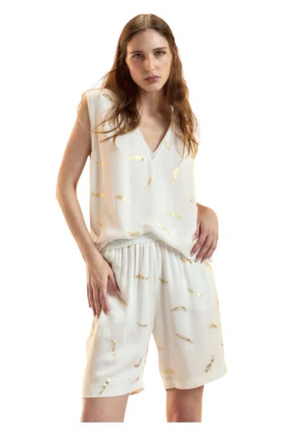 Cynthia Rowley Light As A Feather Top In Multi