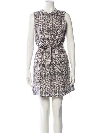 Pre-owned Cynthia Rowley Linen Mini Dress In Multi