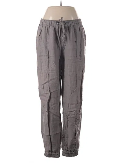 Pre-owned Cynthia Rowley Linen Pants In Gray