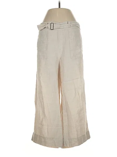 Pre-owned Cynthia Rowley Linen Pants In Ivory