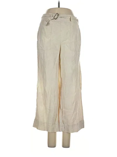 Pre-owned Cynthia Rowley Linen Pants In Ivory