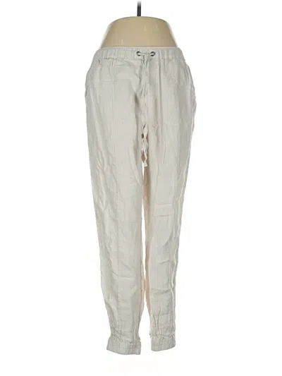 Pre-owned Cynthia Rowley Linen Pants In White