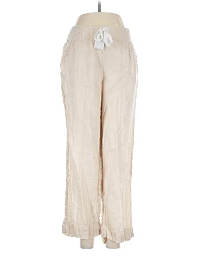 Pre-owned Cynthia Rowley Linen Pants In White
