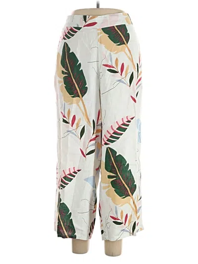 Pre-owned Cynthia Rowley Linen Pants In White
