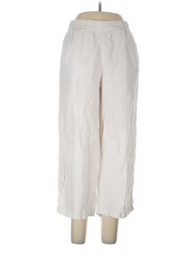Pre-owned Cynthia Rowley Linen Pants In White