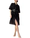 Cynthia Rowley Lisbon Silk & Linen-blend Shirtdress