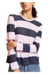 Cynthia Rowley Long Sleeve Everyday Tee In Multi