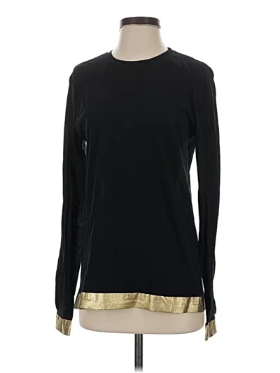 Pre-owned Cynthia Rowley Long Sleeve T-shirt In Black