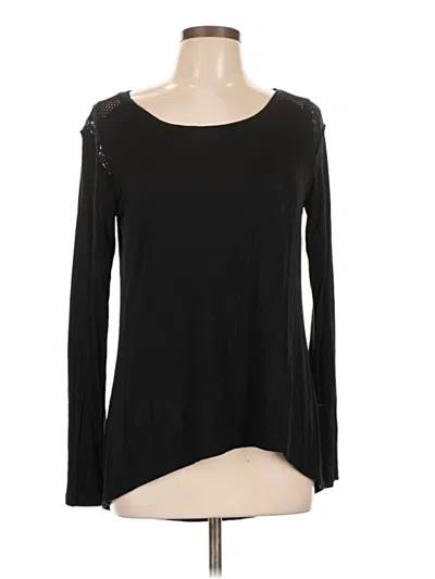 Pre-owned Cynthia Rowley Long Sleeve T-shirt In Black