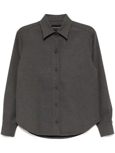 Cynthia Rowley Long-sleeved Shirt In Grey