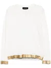 Cynthia Rowley Athena Long Sleeve Tee In White