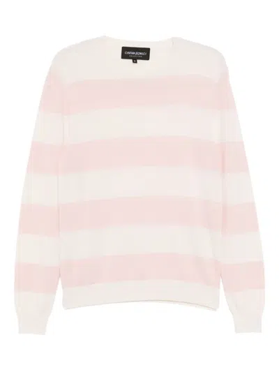 Cynthia Rowley Lucky Striped Top In Pink