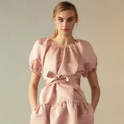 Cynthia Rowley Luna Dress In Mauve