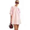 Cynthia Rowley Macaron Mini Shift Dress In Pink