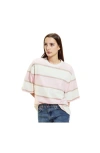 Cynthia Rowley Malibu Striped Tee In White