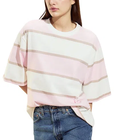Cynthia Rowley Malibu Striped Tee In Multi