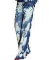 Cynthia Rowley Marfa Jeans In Bleach Wash In Multi