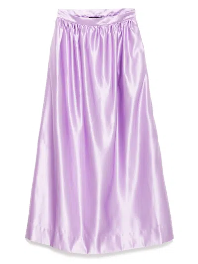 Cynthia Rowley Maxi Belle Skirt In 紫色