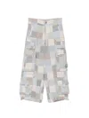 Cynthia Rowley Millie Patchwork Cargo Pants In Multi