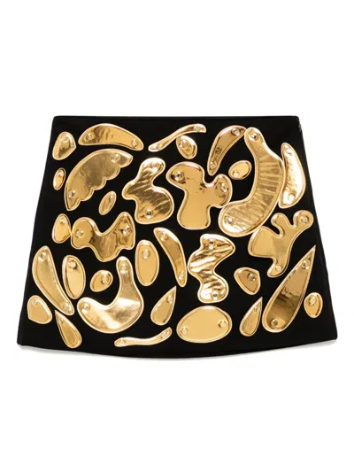 Cynthia Rowley Mini Calypso Skirt In Black