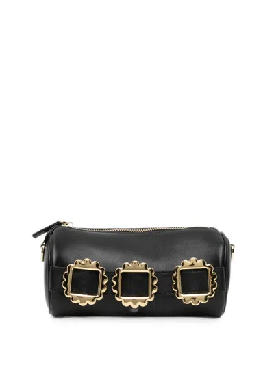 Cynthia Rowley Mini Drum Bag In Black