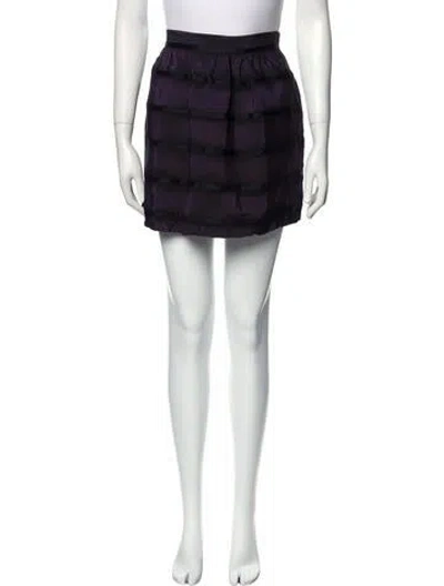 Pre-owned Cynthia Rowley Mini Skirt In Purple